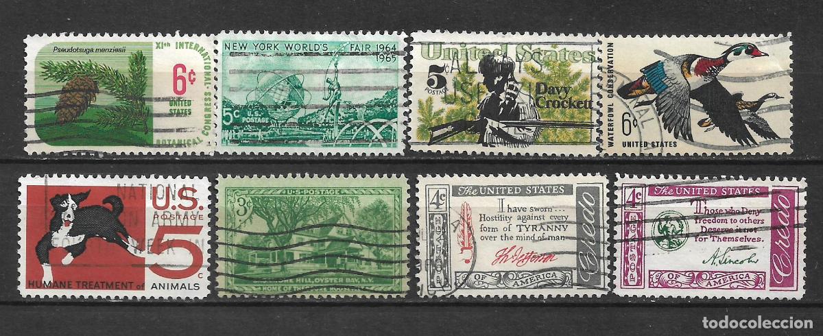 Sellos: estados unidos 8 sellos usado - 28/26