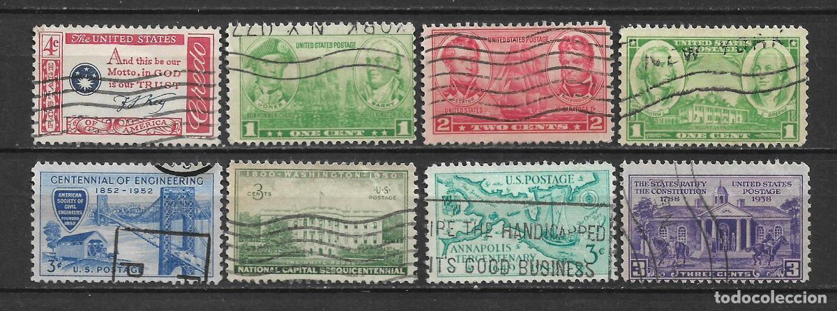 Sellos: estados unidos 8 sellos usado - 28/26