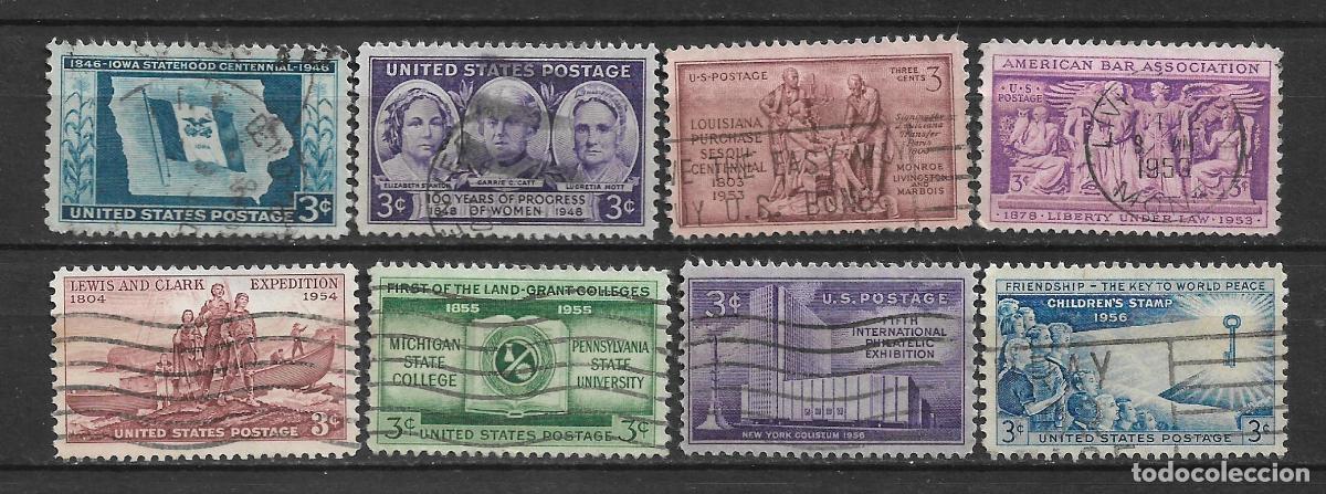 Sellos: estados unidos 8 sellos usado - 28/26