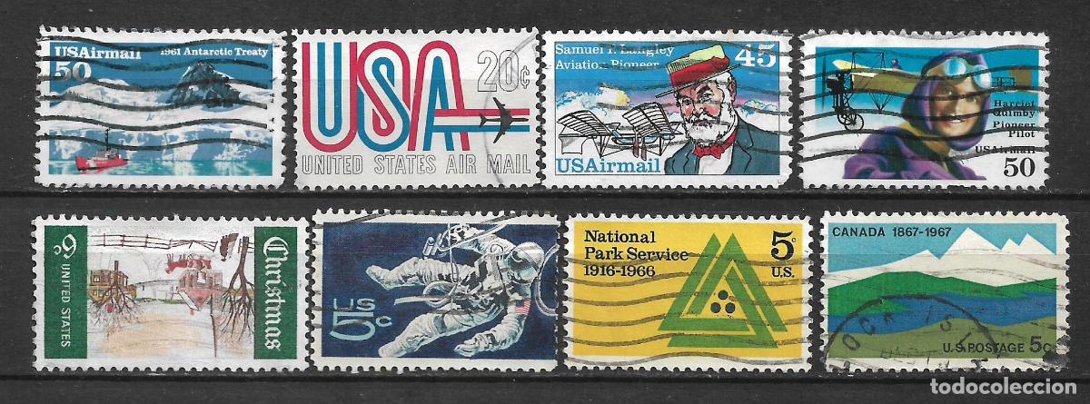 Sellos: estados unidos 8 sellos usado - 28/27
