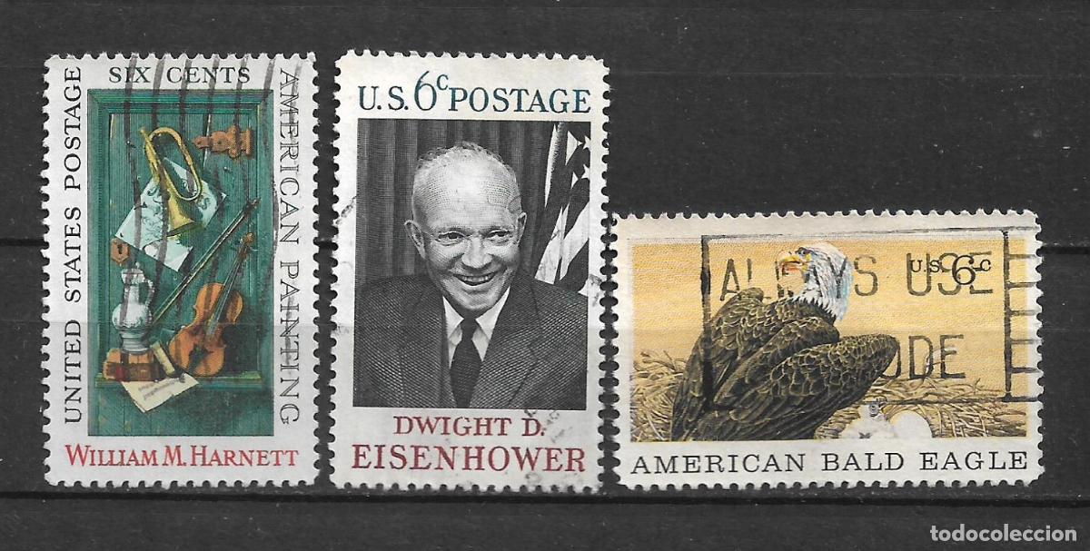 Sellos: estados unidos 3 sellos usado - 28/27