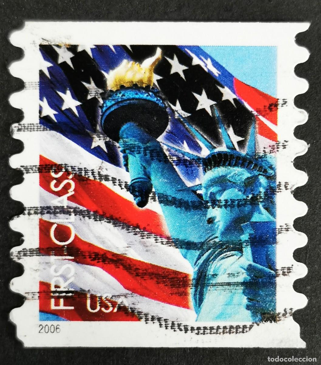 Selos: Sello Estados Unidos U.S.A.2006,Bandera y Estatua de la Libertad, CLASE PRIMERA Michel US 4019BC