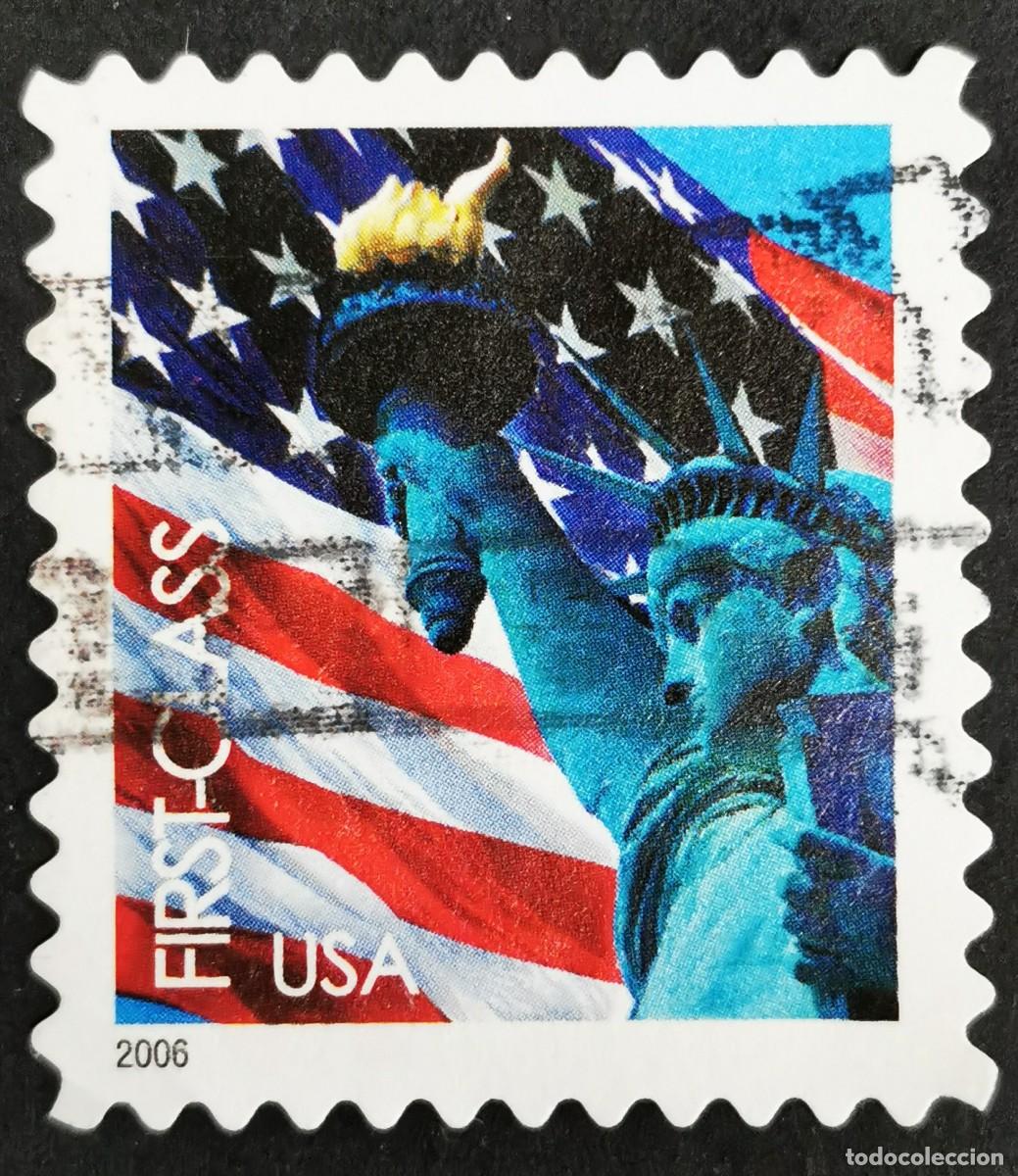 Stamps: Sello Estados Unidos U.S.A.2006,Bandera y Estatua de la Libertad, CLASE PRIMERA Michel US 4069BA