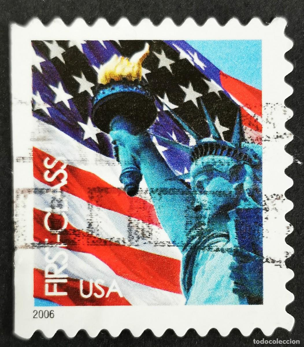 Timbres: Sello Estados Unidos U.S.A.2006,Bandera y Estatua de la Libertad, Clase primera, Michel US 4019BDl