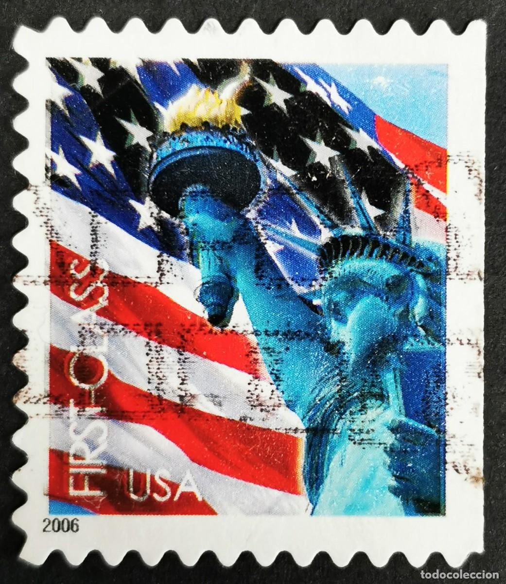 Stamps: Sello Estados Unidos U.S.A.2006,Bandera y Estatua de la Libertad, Clase primera, Michel US 4019BDr