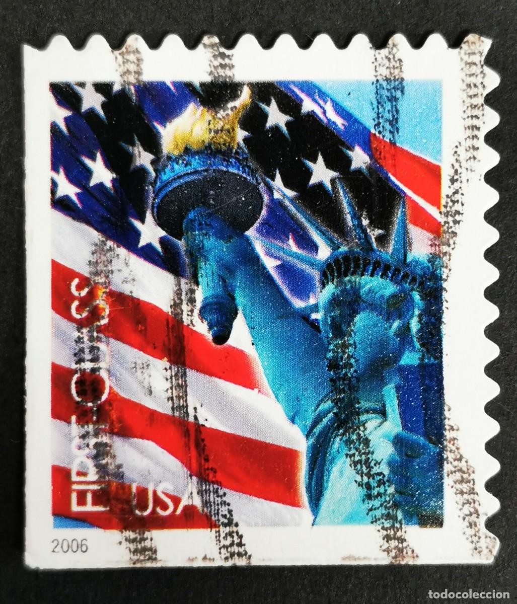 Timbres: Sello Estados Unidos U.S.A.2006,Bandera y Estatua de la Libertad,Clase primera , Michel US 4019BElu