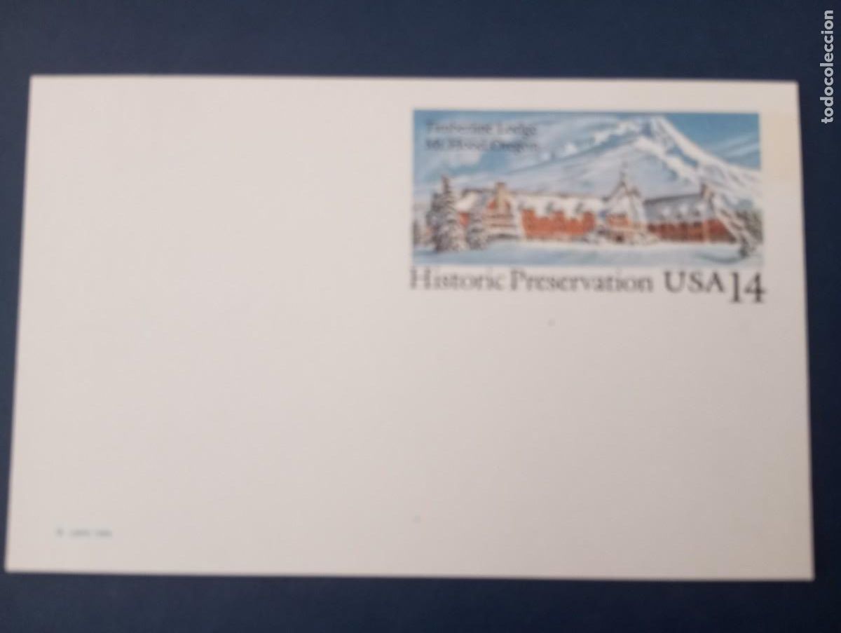 Sellos: ESTADOS UNIDOS, 1986, ENTERO POSTAL, HISTORIC PRESERVATION, MT, HOOD OREGON