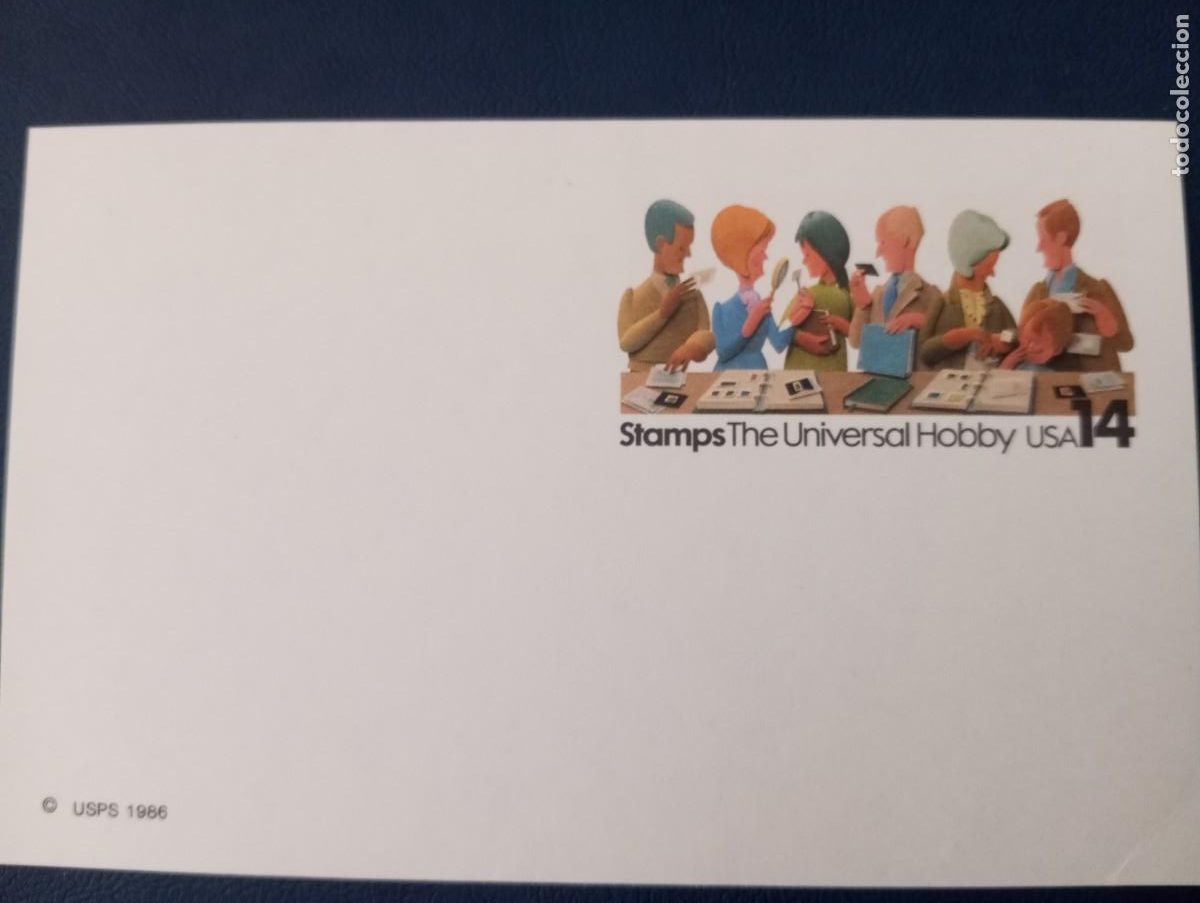 Sellos: ESTADOS UNIDOS, 1986, ENTERO POSTAL, STAMPS THE UNIVERSAL HOBBY