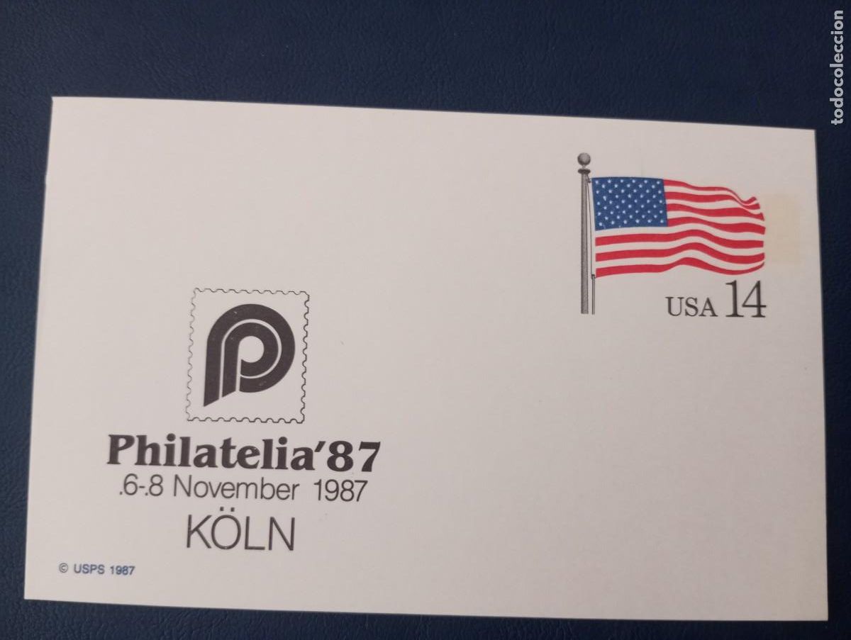 Sellos: ESTADOS UNIDOS, 1987, ENTERO POSTAL, PHILATELIA 87