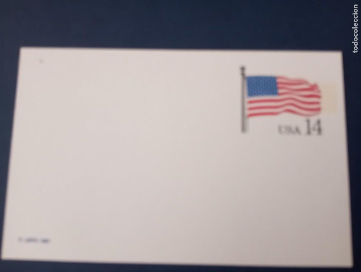 Sellos: ESTADOS UNIDOS, 1987, ENTERO POSTAL,BANDERA