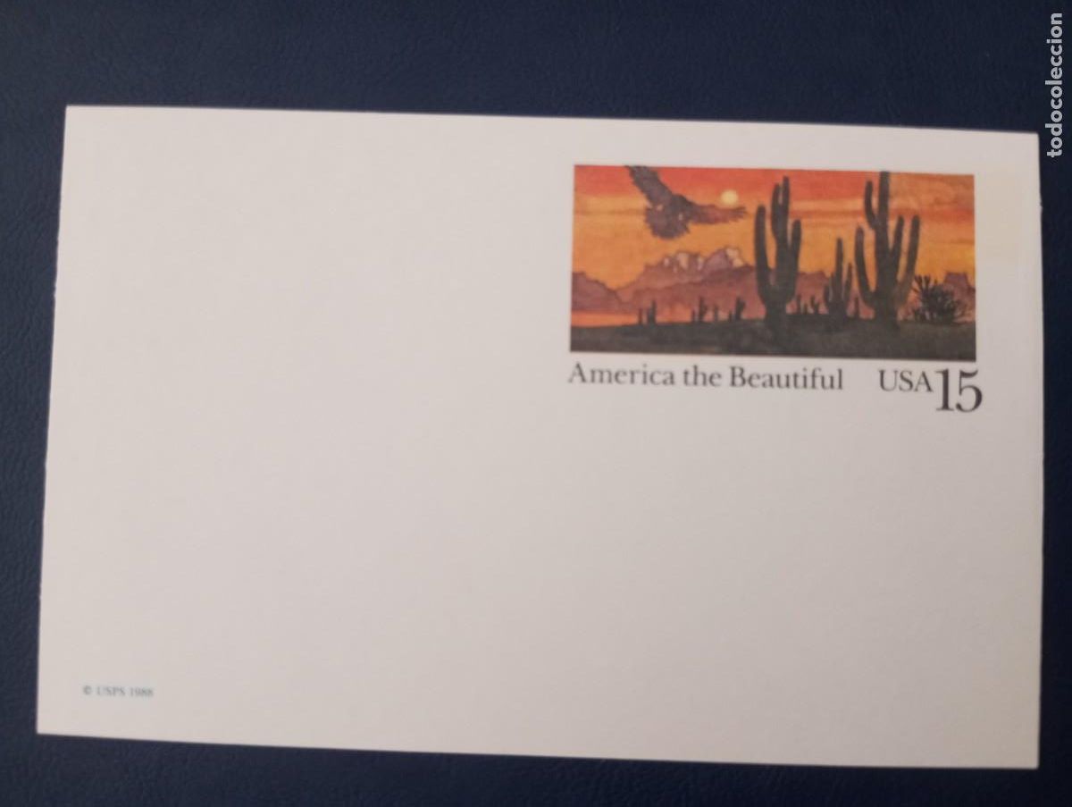 Sellos: ESTADOS UNIDOS, 1988, ENTERO POSTAL, AMERICA THE BEAUTIFUL