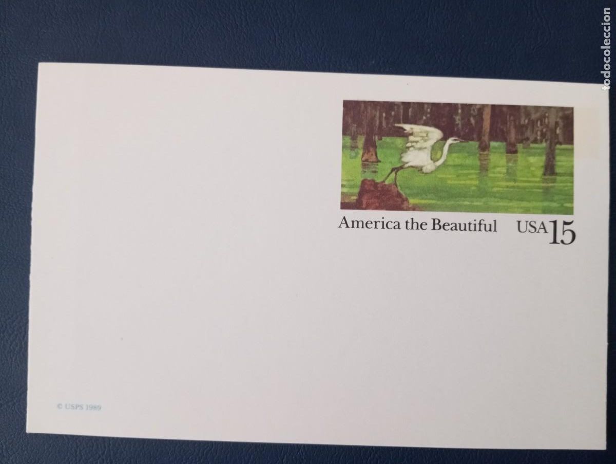 Sellos: ESTADOS UNIDOS, 1989, ENTERO POSTAL, AM&Eacute;RICA THE BEAUTIFUL, NATURALEZA, FAUNA