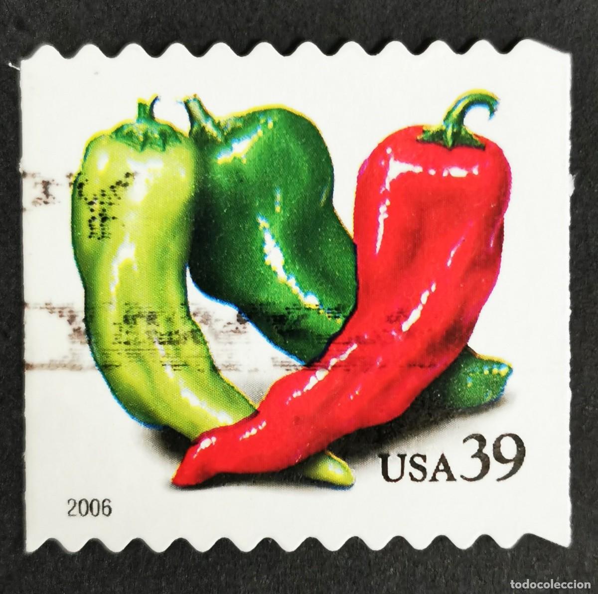 Selos: Sello Estados Unidos U.S.A.2006,Pimientos (bobina PSA), 39 &cent; Michel US 4052BC