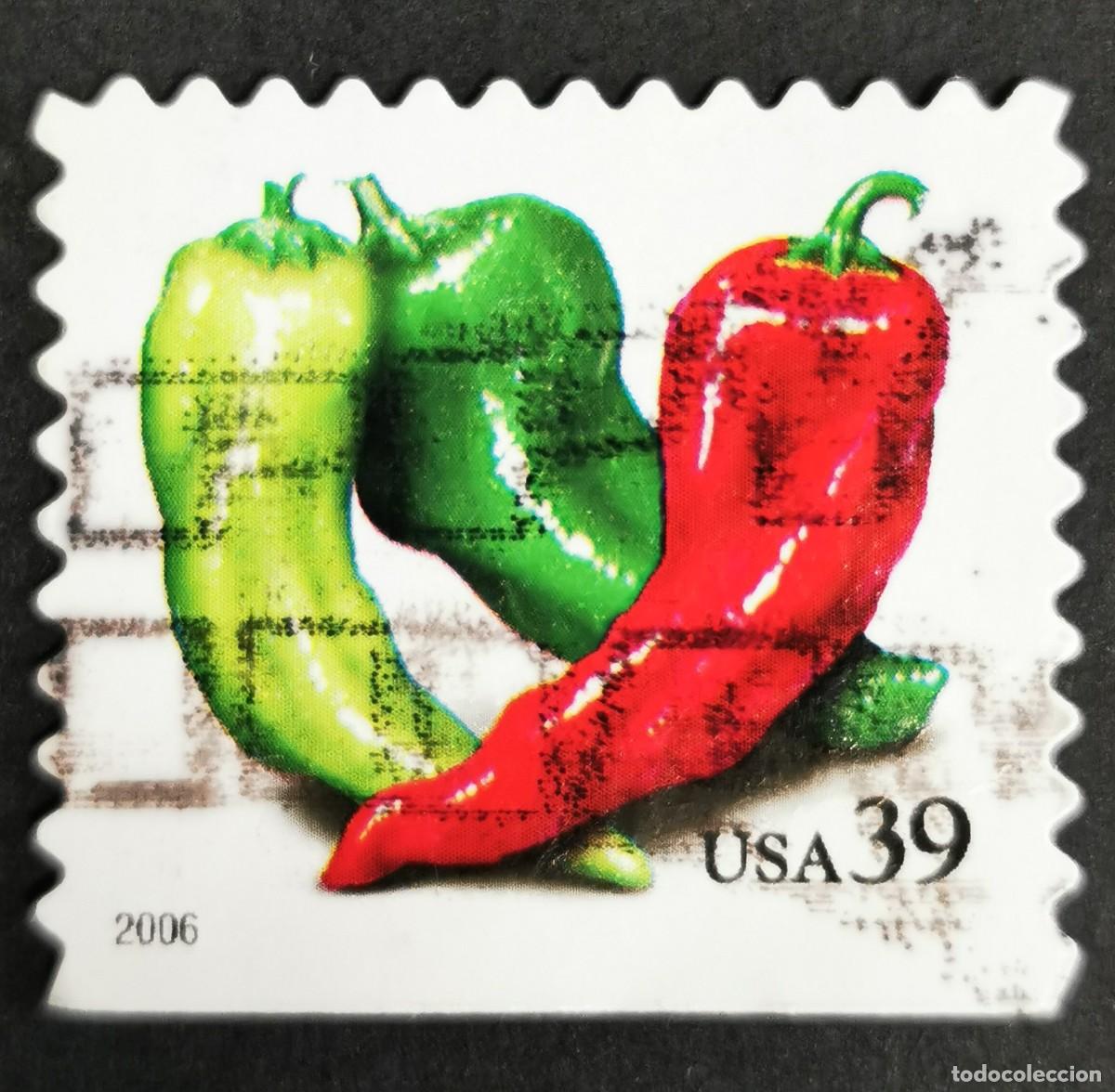 Selos: Sello Estados Unidos U.S.A.2006,Pimientos (bobina PSA), 39 &cent; Michel US 4052BDu