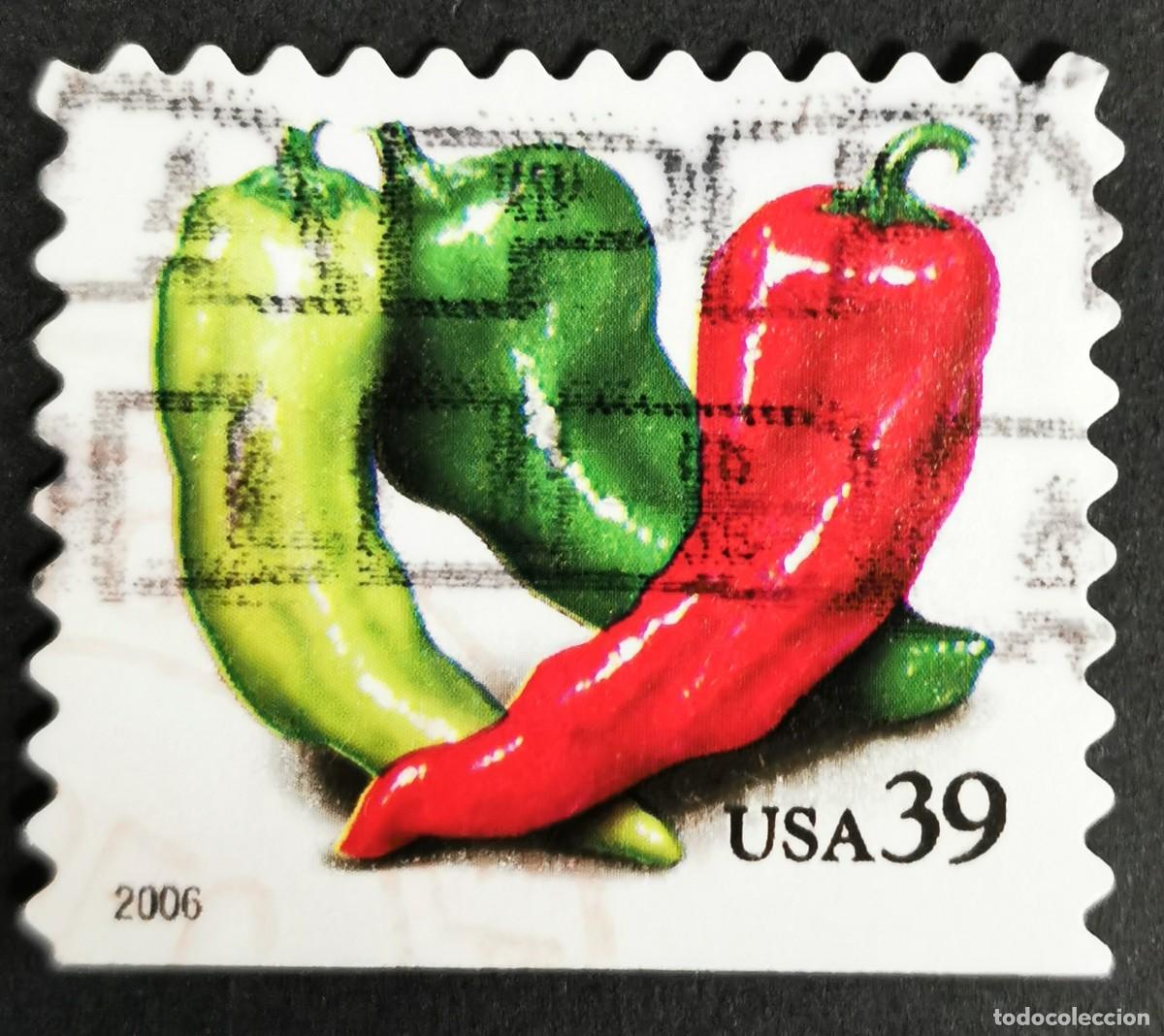 Selos: Sello Estados Unidos U.S.A.2006,Pimientos (bobina PSA), 39 &cent; Michel US 4052BDu