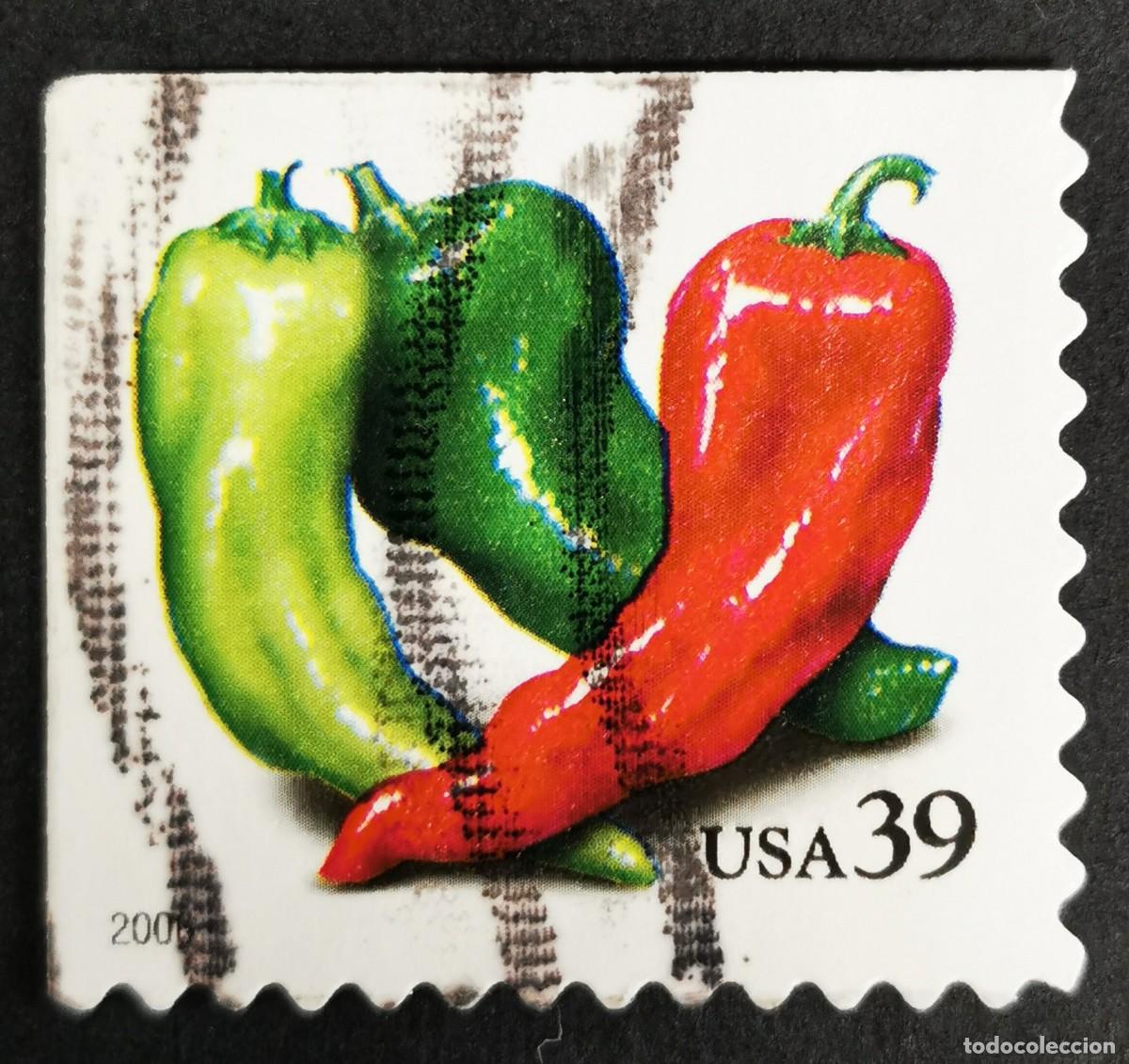 Selos: Sello Estados Unidos U.S.A.2006,Pimientos (bobina PSA), 39 &cent; Michel US 4052BEol