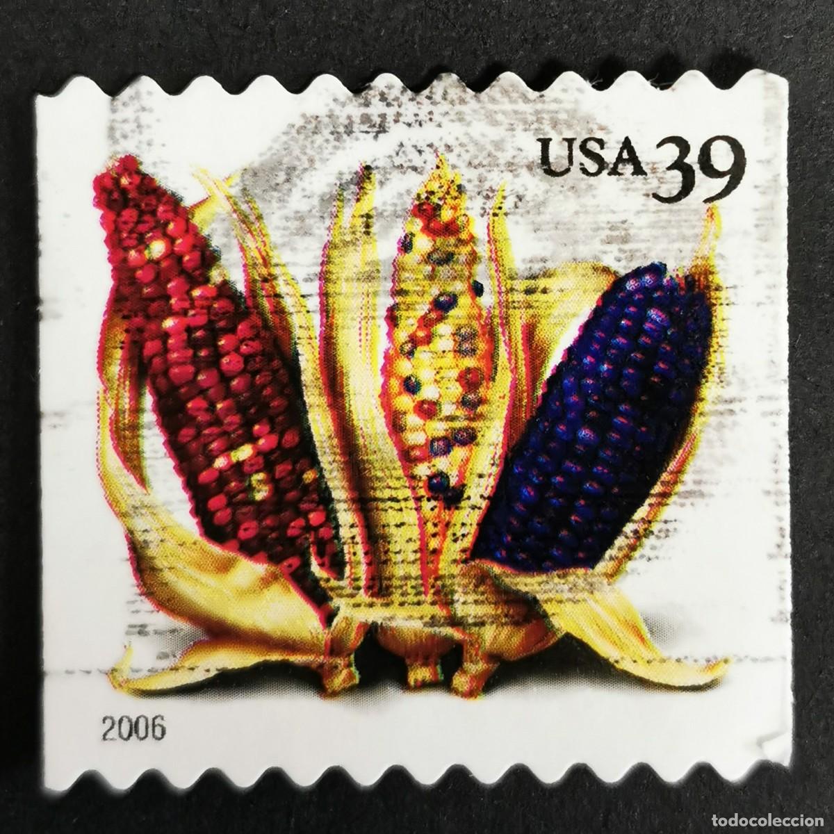 Francobolli: Sello Estados Unidos U.S.A.2006, Ma&iacute;z (bobina PSA), 39 &cent; Michel US 4053BC