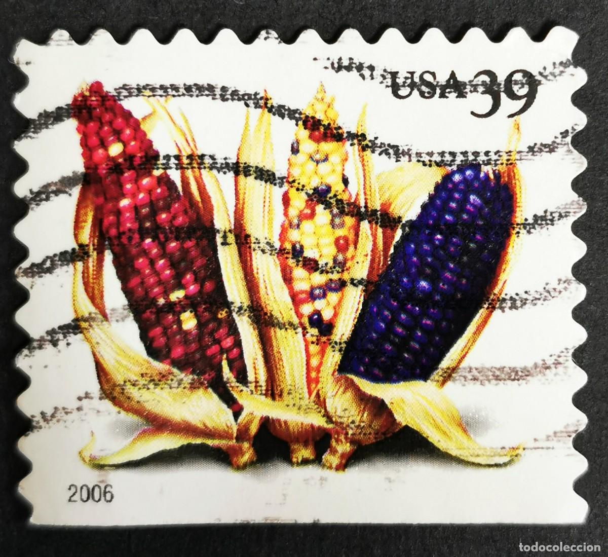 Francobolli: Sello Estados Unidos U.S.A.2006, Ma&iacute;z (bobina PSA), 39 &cent; Michel US 4053BDu