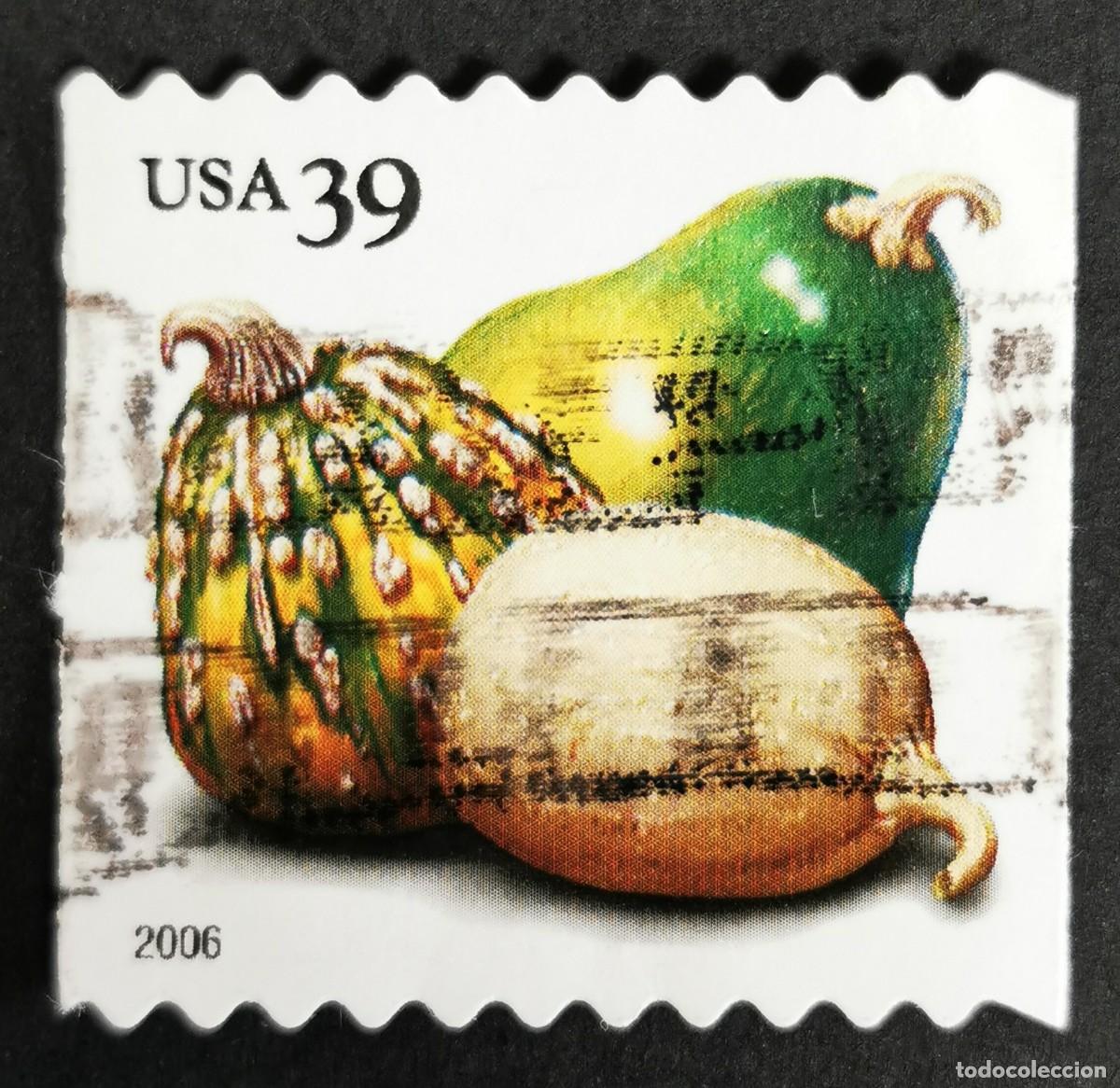 Stamps: Sello Estados Unidos U.S.A.2006, Calabazas (bobina PSA), 39 &cent; Michel US 4054BC