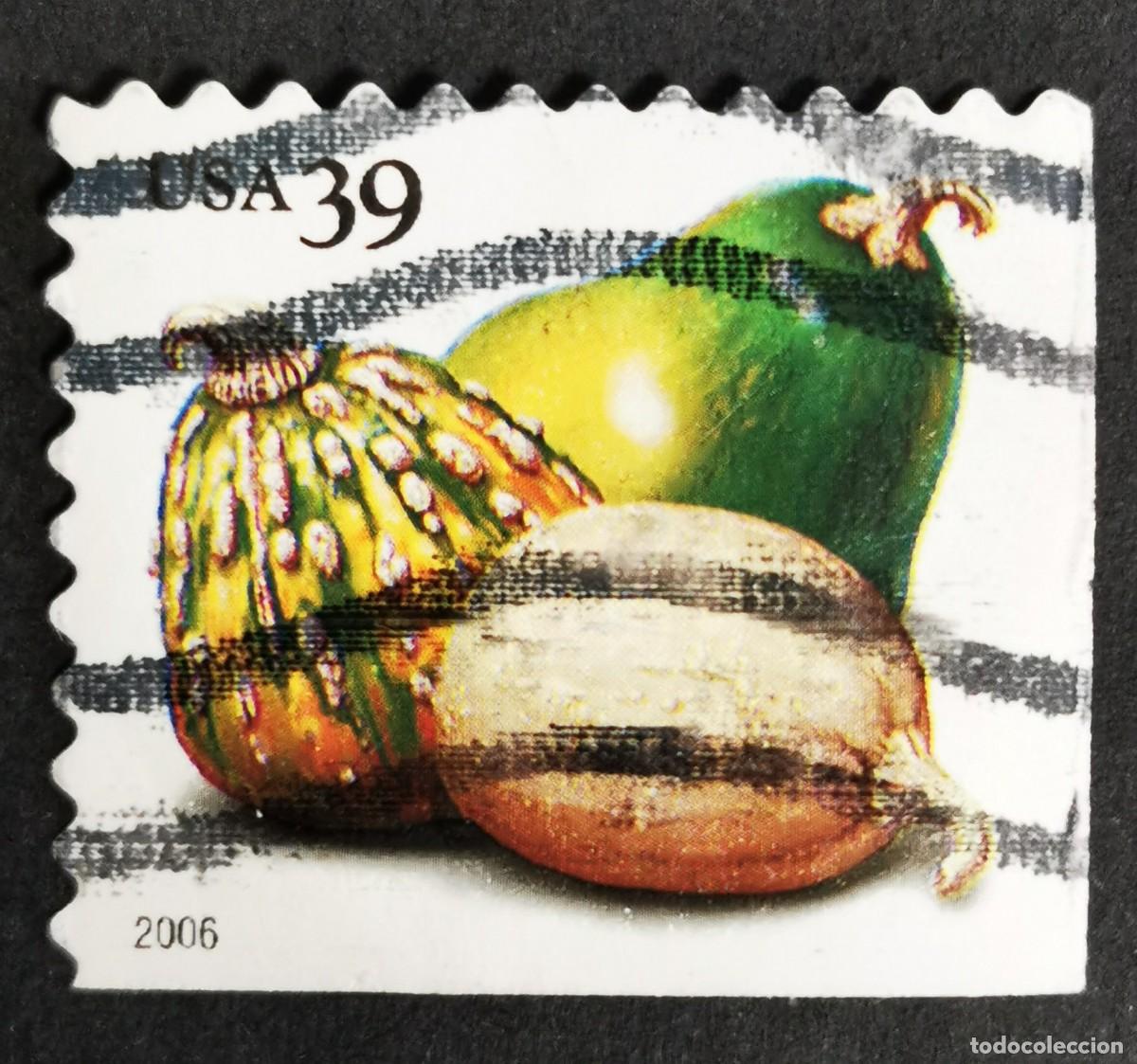 Stamps: Sello Estados Unidos U.S.A.2006, Calabazas (bobina PSA), 39 &cent; Michel US 4054BEul