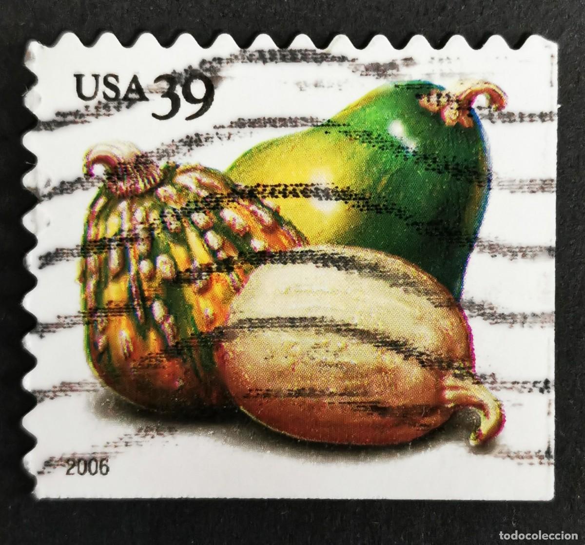 Stamps: Sello Estados Unidos U.S.A.2006, Calabazas (bobina PSA), 39 &cent; Michel US 4054BEul