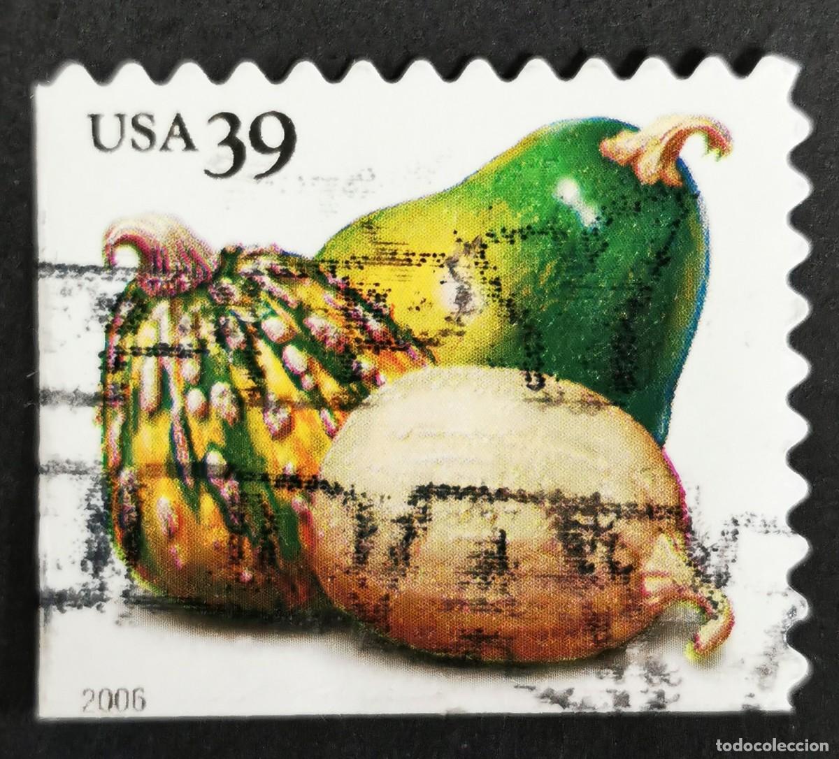 Stamps: Sello Estados Unidos U.S.A.2006, Calabazas (bobina PSA), 39 &cent; Michel US 4054BEul