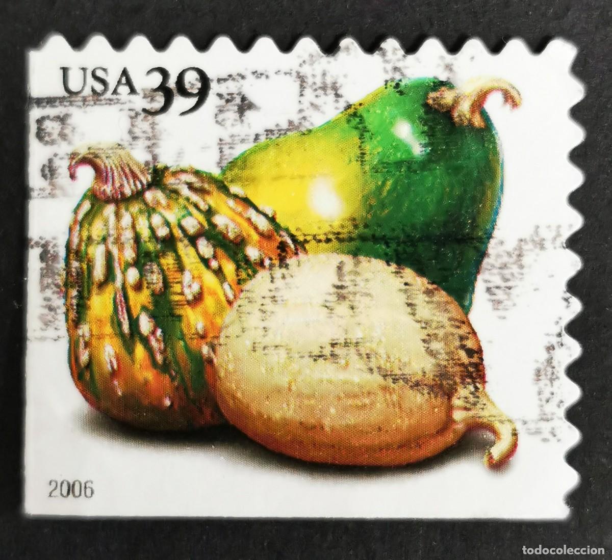 Stamps: Sello Estados Unidos U.S.A.2006, Calabazas (bobina PSA), 39 &cent; Michel US 4054BEul