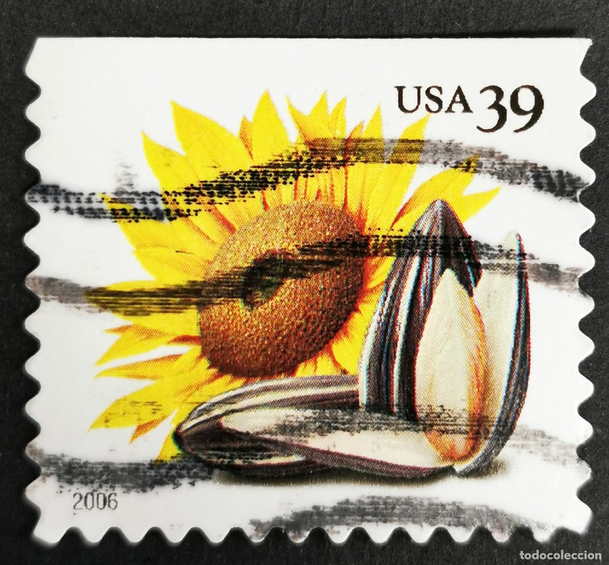 Stamps: Sello Estados Unidos U.S.A.2006, Girasol (bobina PSA), 39 &cent; Michel US 4055BDo