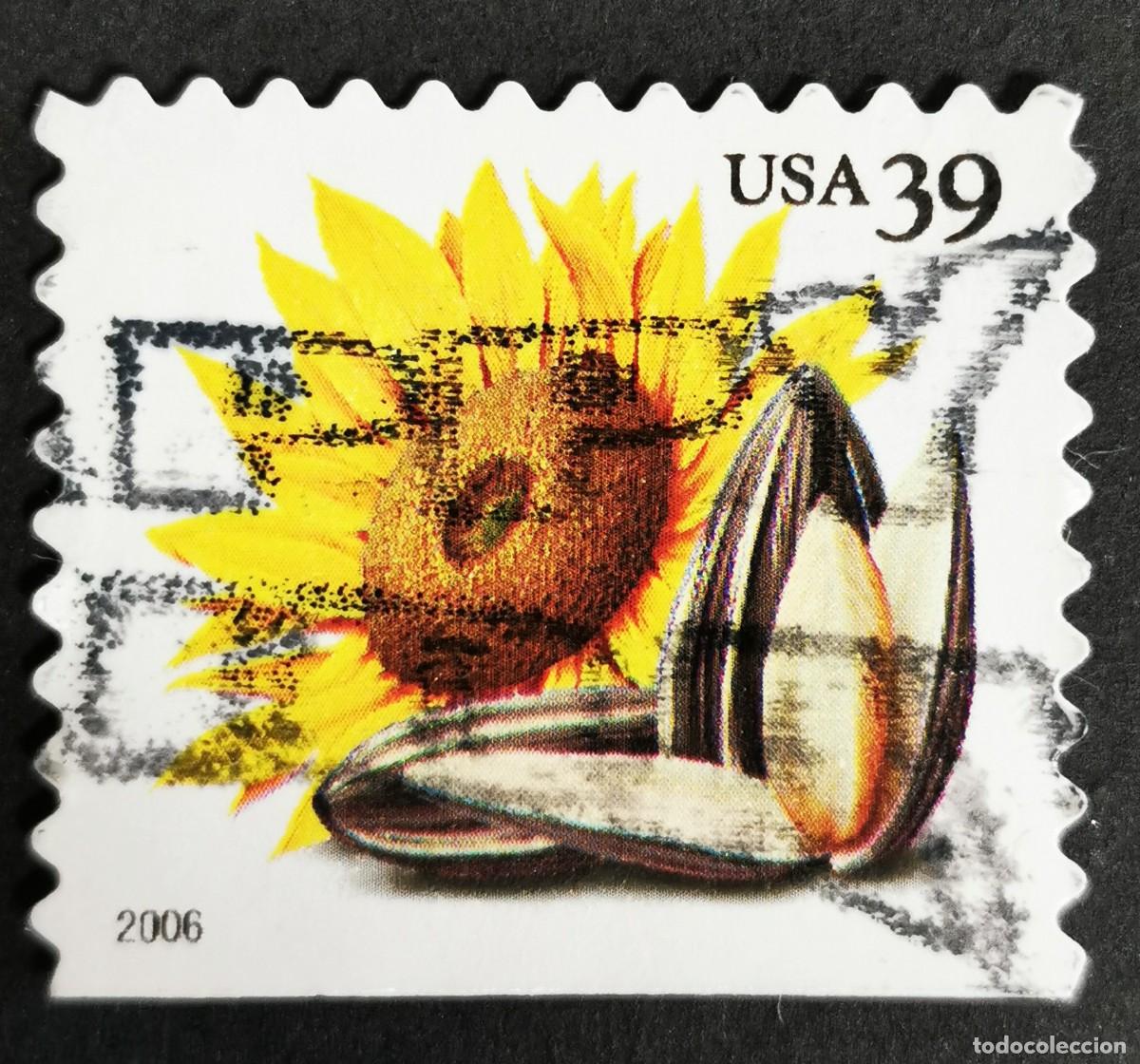 Stamps: Sello Estados Unidos U.S.A.2006, Girasol (bobina PSA), 39 &cent; Michel US 4055BDu
