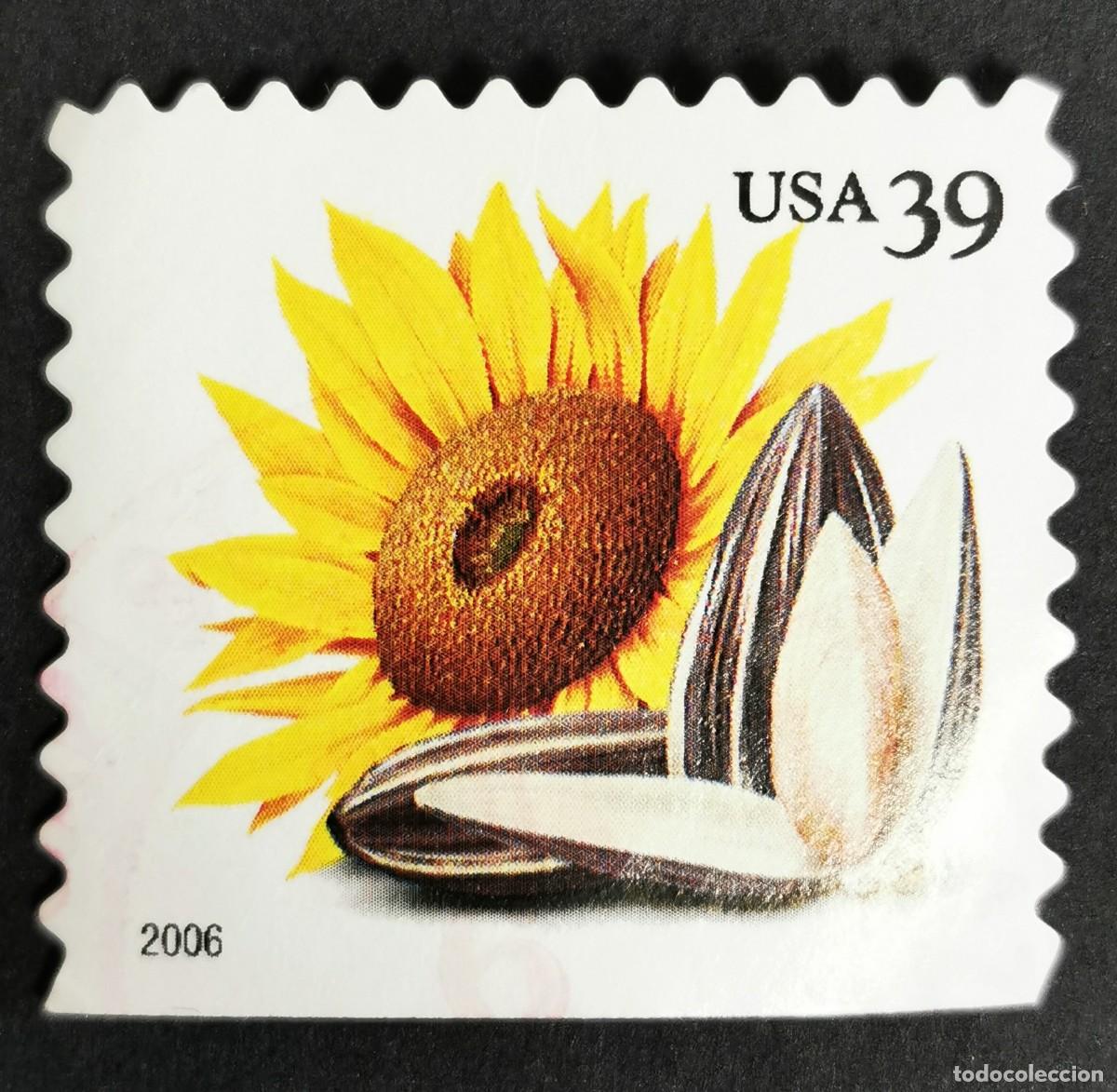 Stamps: Sello Estados Unidos U.S.A.2006, Girasol (bobina PSA), 39 &cent; Michel US 4055BDu