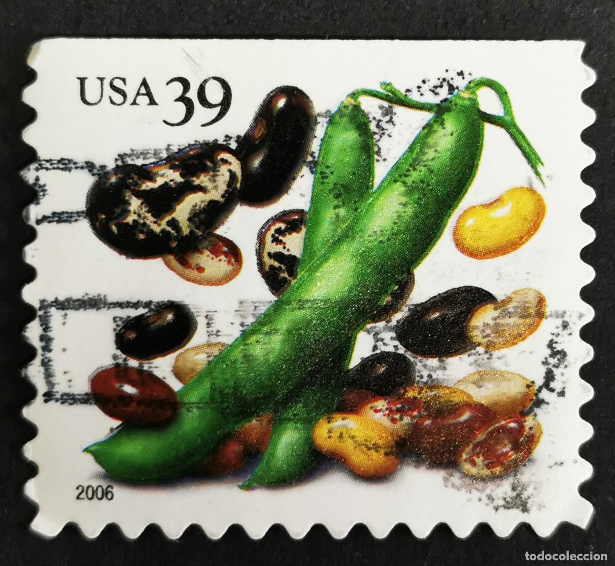 Stamps: Sello Estados Unidos U.S.A.2006, Frijoles (PSA CB), 39 &cent; Michel US 4056IBDo
