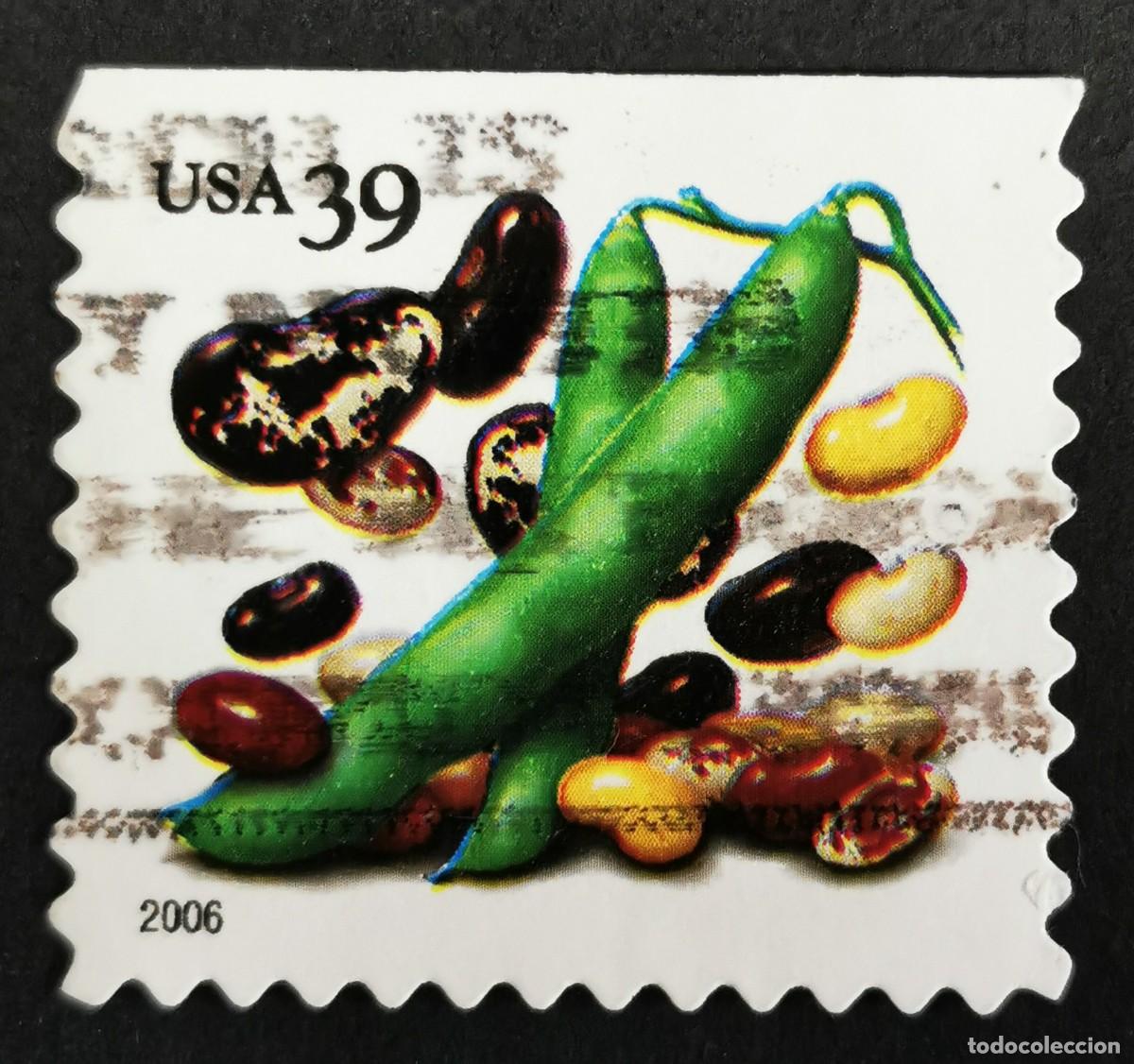 Stamps: Sello Estados Unidos U.S.A.2006, Frijoles (PSA CB), 39 &cent; Michel US 4056IBDo