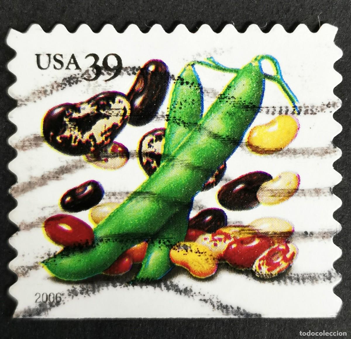 Stamps: Sello Estados Unidos U.S.A.2006, Frijoles (PSA CB), 39 &cent; Michel US 4056IBDu