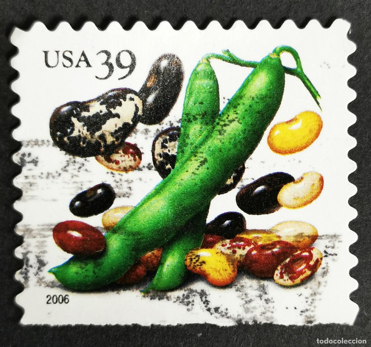 Stamps: Sello Estados Unidos U.S.A.2006, Frijoles (PSA CB), 39 &cent; Michel US 4056IBDu