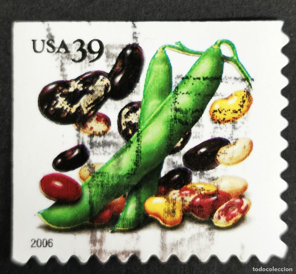 Stamps: Sello Estados Unidos U.S.A.2006, Frijoles (PSA CB), 39 &cent; Michel US 4056IBE