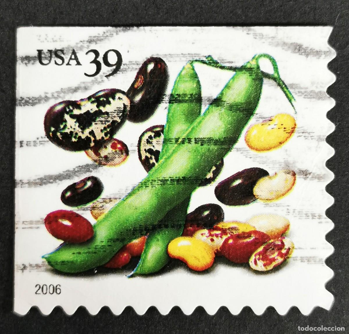 Stamps: Sello Estados Unidos U.S.A.2006, Frijoles (PSA CB), 39 &cent; Michel US 4056IBE