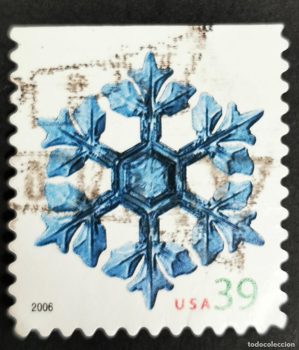 Francobolli: Sello Estados Unidos U.S.A.2006, Copos de nieve Brazos frondosos, 39 &cent; Michel US 4182BG