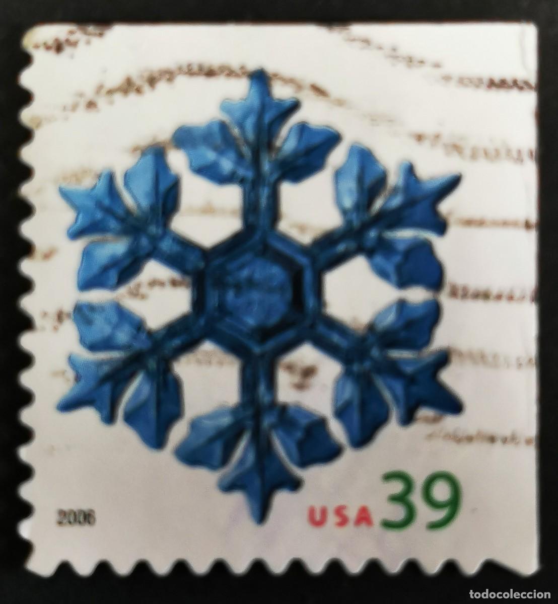 Francobolli: Sello Estados Unidos U.S.A.2006, Copos de nieve Brazos frondosos, 39 &cent; Michel US 4182BE