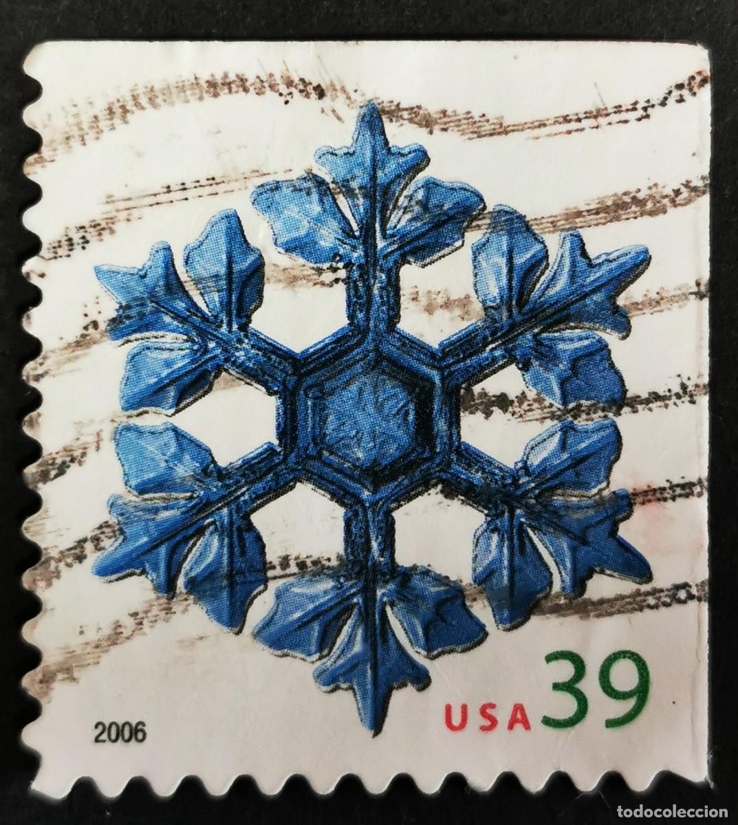 Francobolli: Sello Estados Unidos U.S.A.2006, Copos de nieve Brazos frondosos, 39 &cent; Michel US 4182BE
