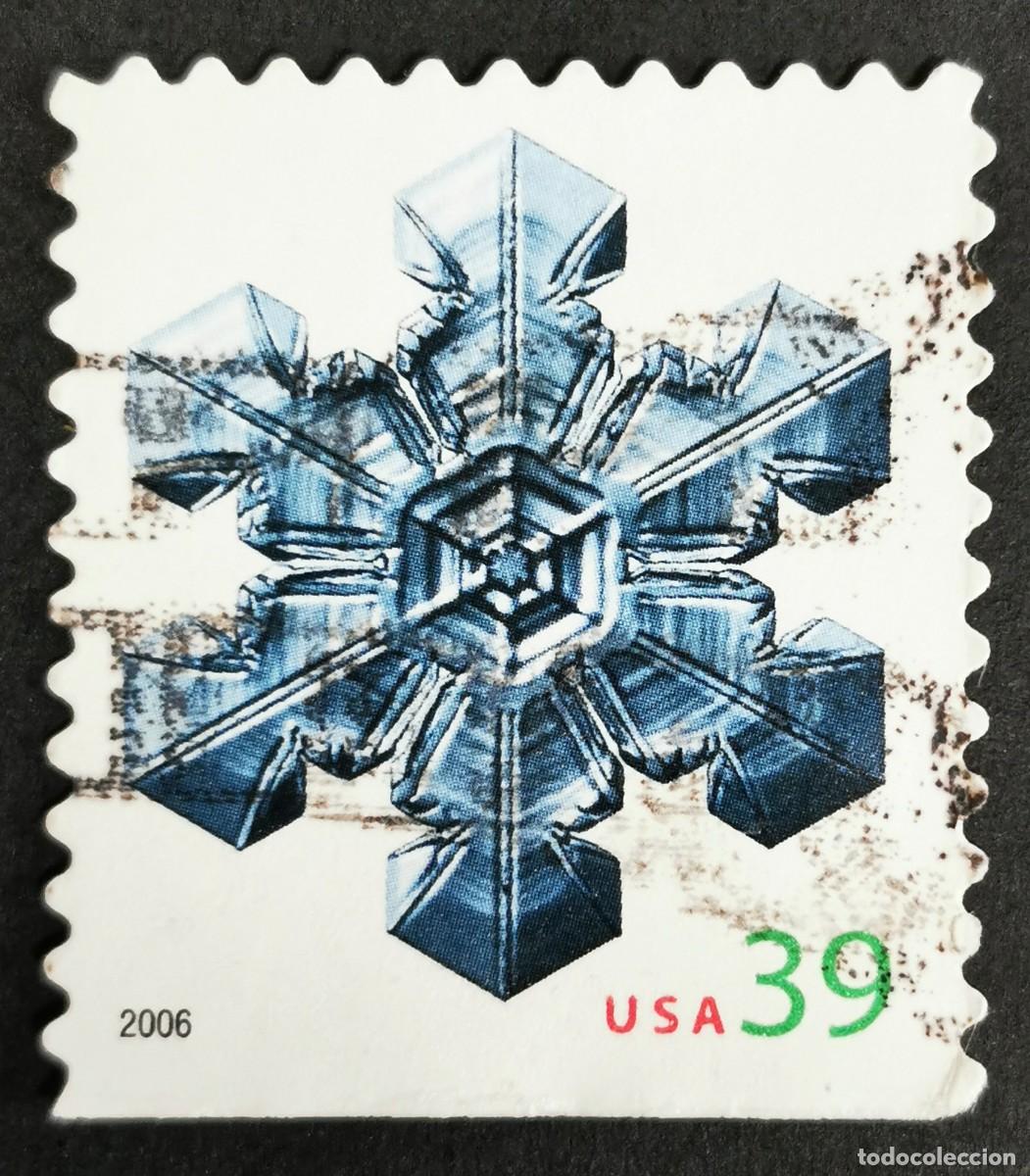 Francobolli: Sello Estados Unidos U.S.A.2006, Copos de nieve grandes en el centro, 39 &cent; Michel US 4183BDu
