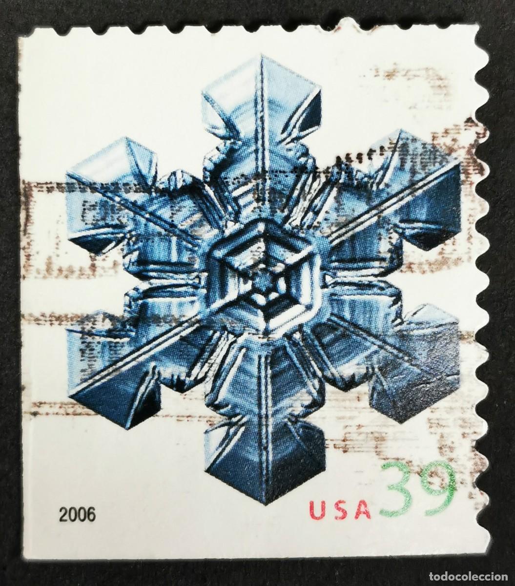 Stamps: Sello Estados Unidos U.S.A.2006, Copos de nieve grandes en el centro, 39 &cent; Michel US 4183BE
