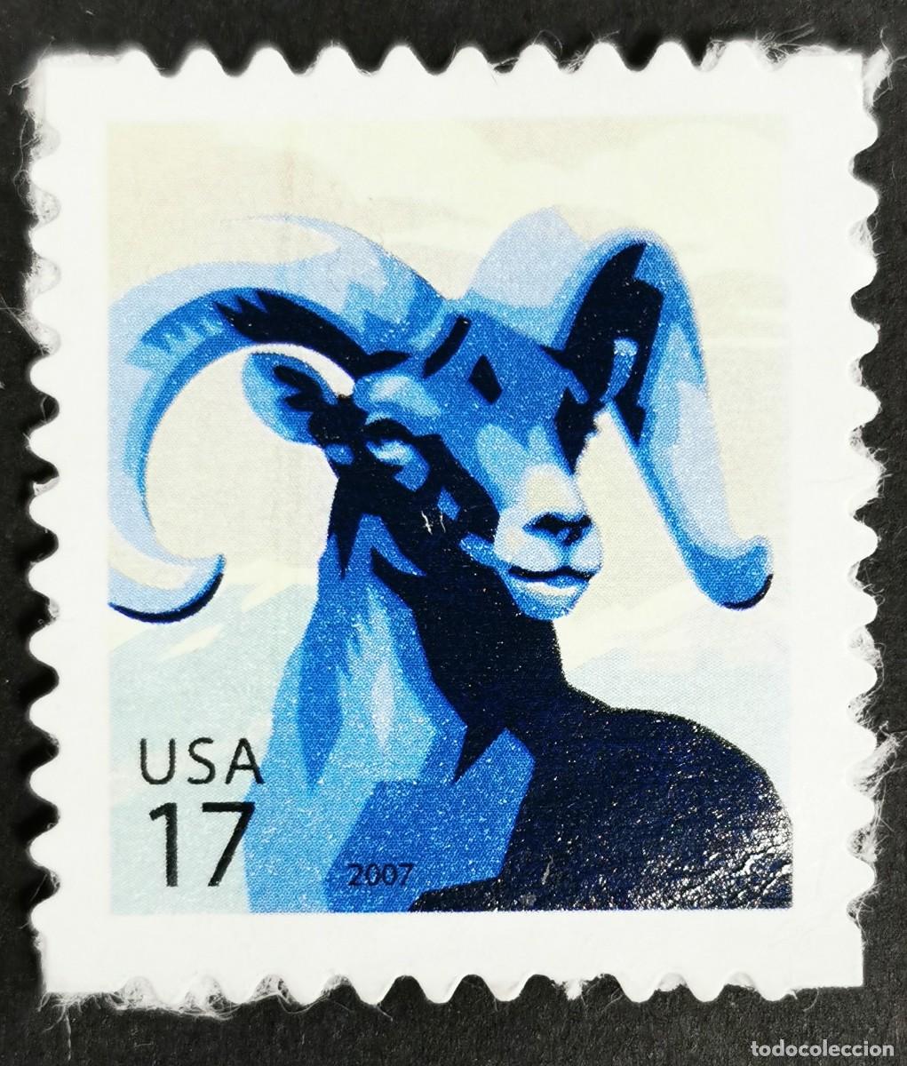 Selos: Sello Estados Unidos U.S.A.2007,Oveja de cuernos grandes (Ovis canadensis), 17 &cent; Michel US 4210