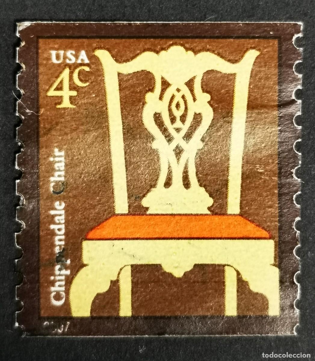 Briefmarken: Sello Estados Unidos U.S.A.2007,Silla Chippendale, 4 &cent; Michel US 4246I