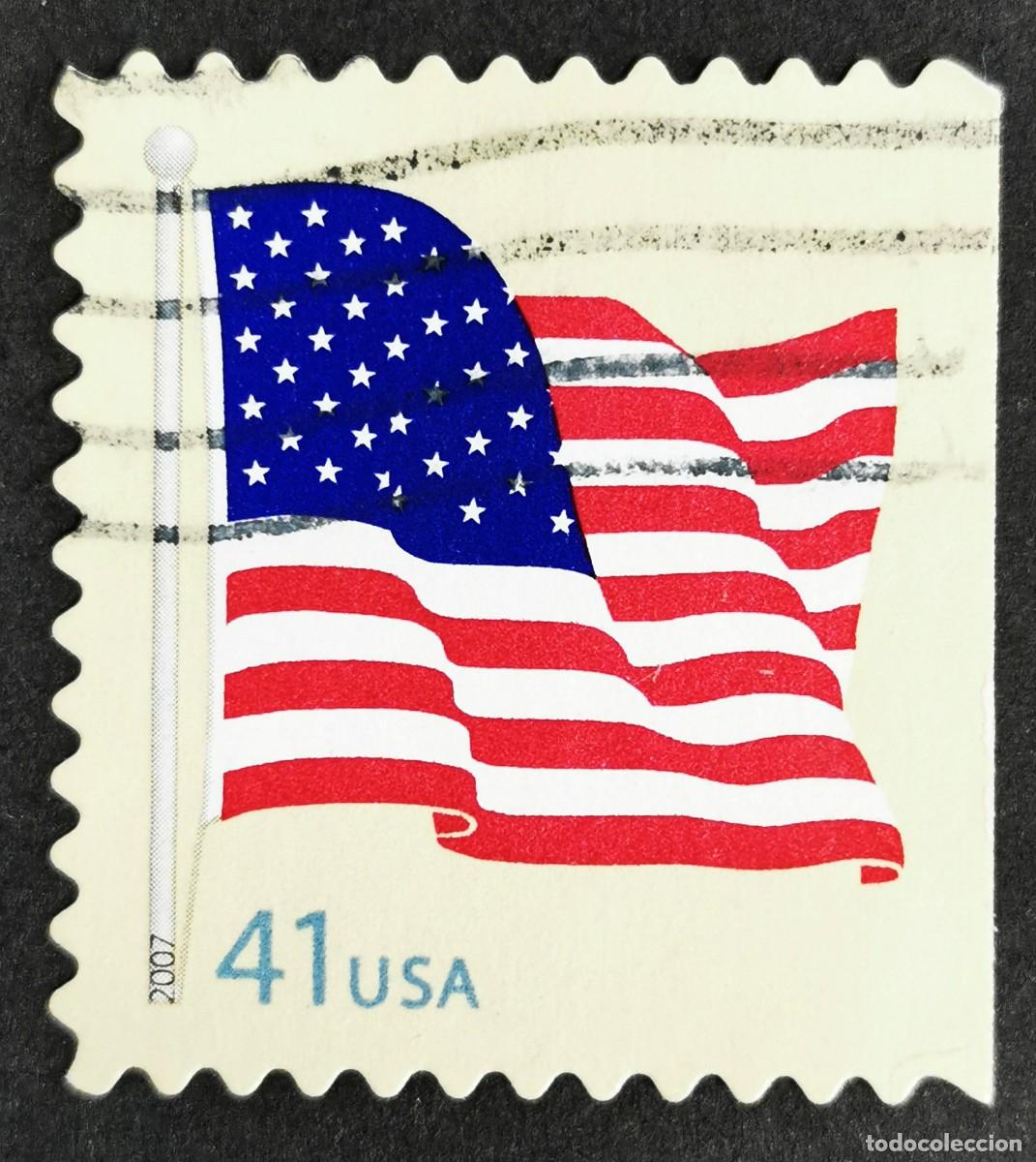 Selos: Sello Estados Unidos U.S.A.2007,Sello de bandera, 41 &cent; Michel US 4294IBDr