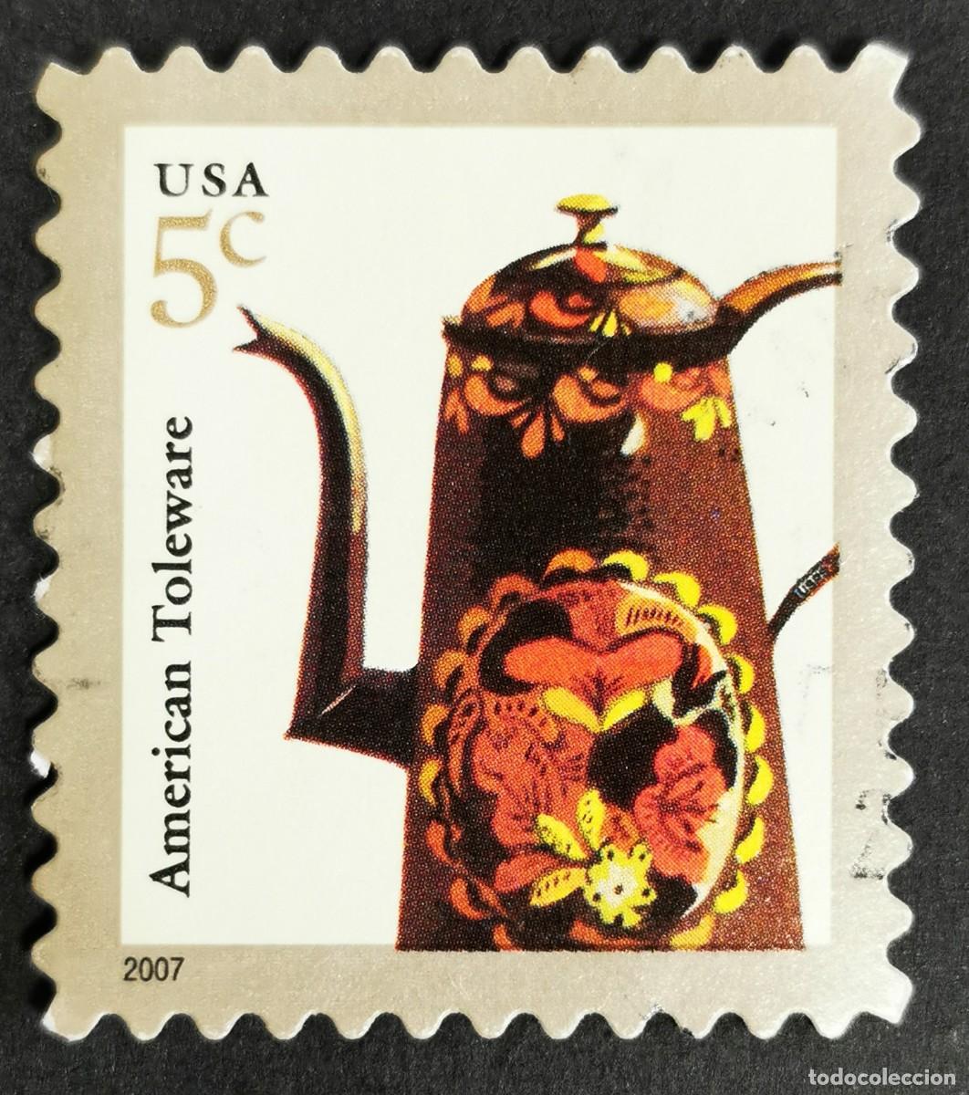 Sellos: Sello Estados Unidos U.S.A.2007,Toleware estadounidense, 5 &cent; Michel US 3846IIBF