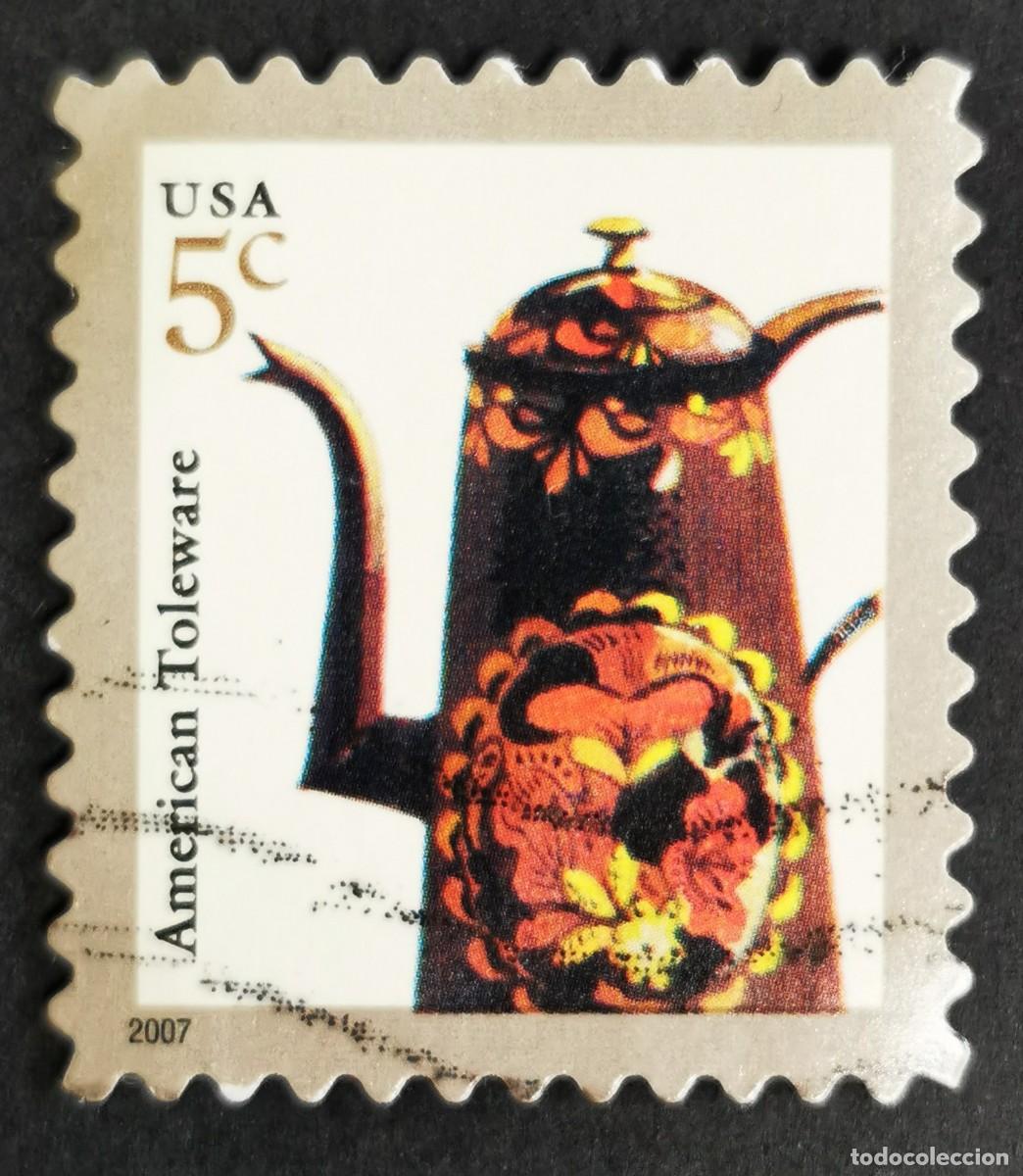 Sellos: Sello Estados Unidos U.S.A.2007,Toleware estadounidense, 5 &cent; Michel US 3846IIBF