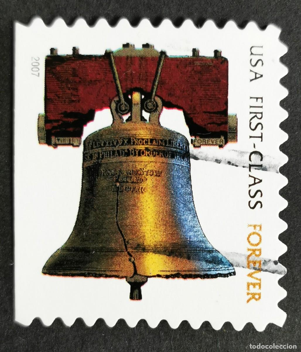 Stamps: Sello Estados Unidos U.S.A.2007,Campana de la Libertad &rdquo;Para siempre&rdquo;, Michel US 4201IBDl