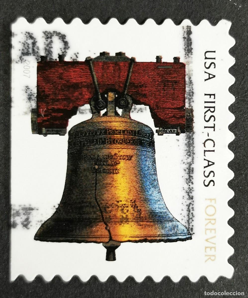 Stamps: Sello Estados Unidos U.S.A.2007,Campana de la Libertad &rdquo;Para siempre&rdquo;, Michel US 4201IBDl