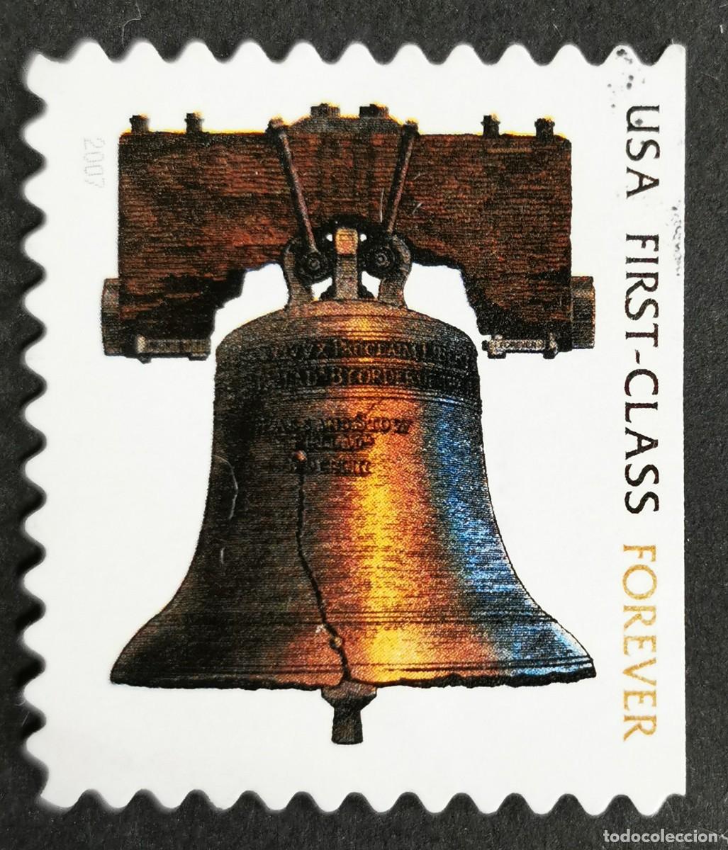 Stamps: Sello Estados Unidos U.S.A.2007,Campana de la Libertad &rdquo;Para siempre&rdquo;, Michel US 4201IBDr