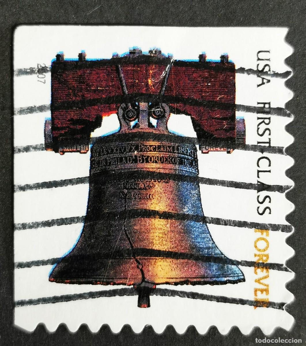Briefmarken: Sello Estados Unidos U.S.A.2007,Campana de la Libertad &rdquo;Para siempre&rdquo;, Michel US 4201IBElo